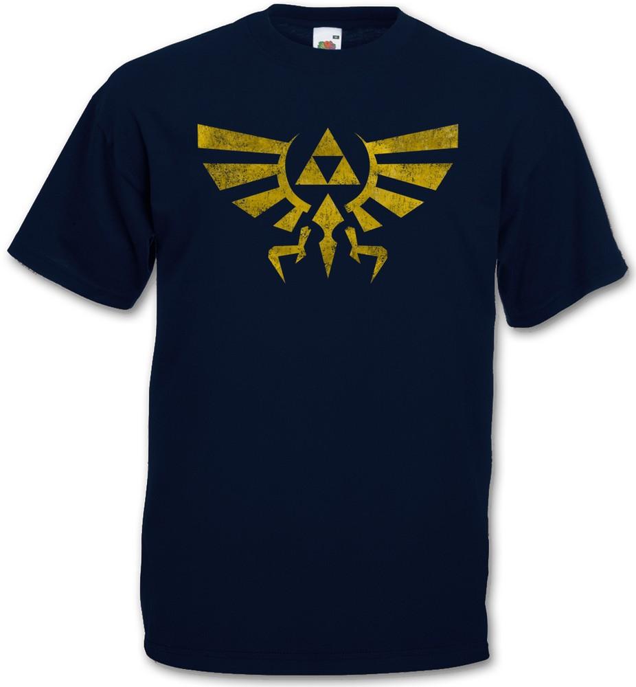 

TRIFORCE VINTAGE LOGO T-SHIRT - Legend Link Symbol Game Zelda Triforce T-Shirt L