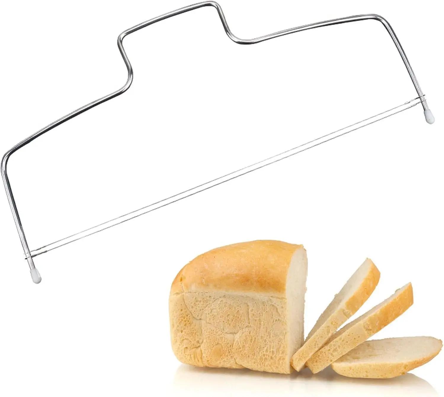 

3Pcs Stainless Steel Cupcakes Levelers Fondant Leveling Layer Slicer Baking Decorating Tool Double Wire Adjustable Cakes Cutter