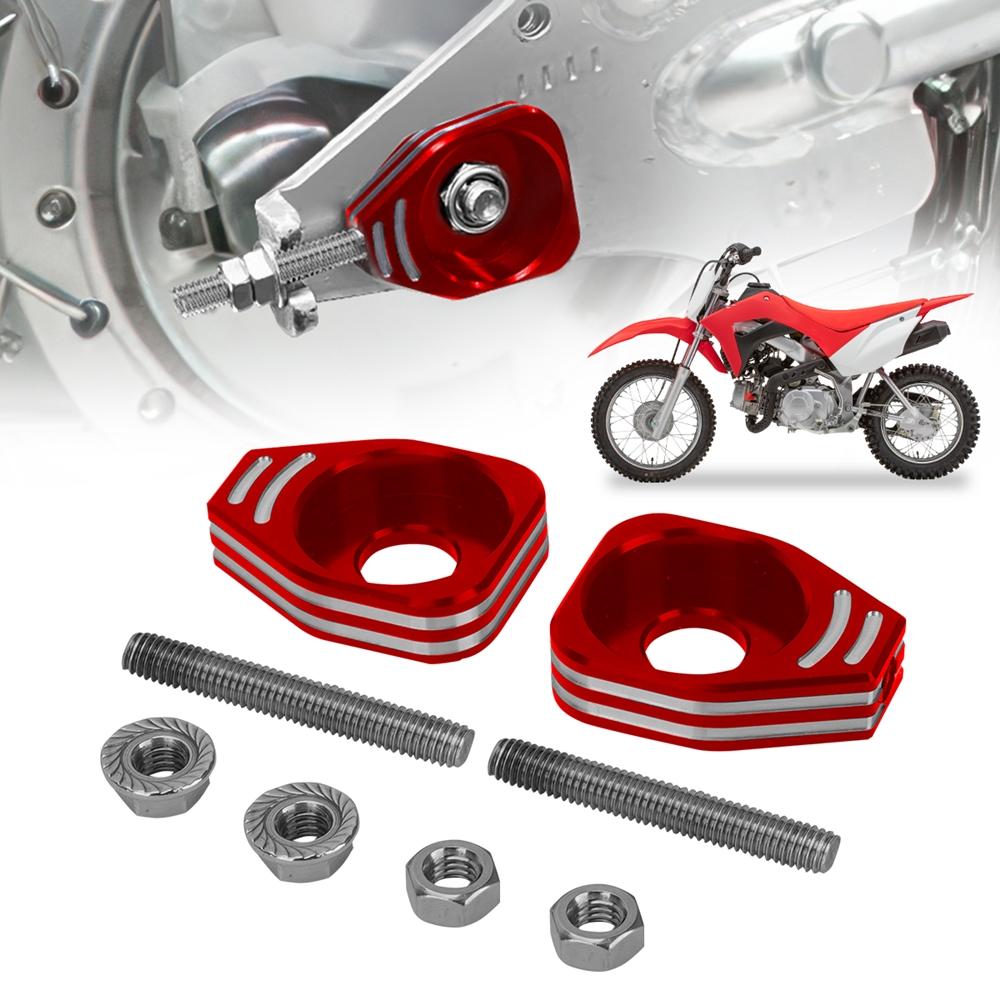 Motorcycle 3D CNC Rear Chain Adjusters Tensioner Axle Blocks Accessories For HONDA CRF110F 2013-2024 CRF 110F