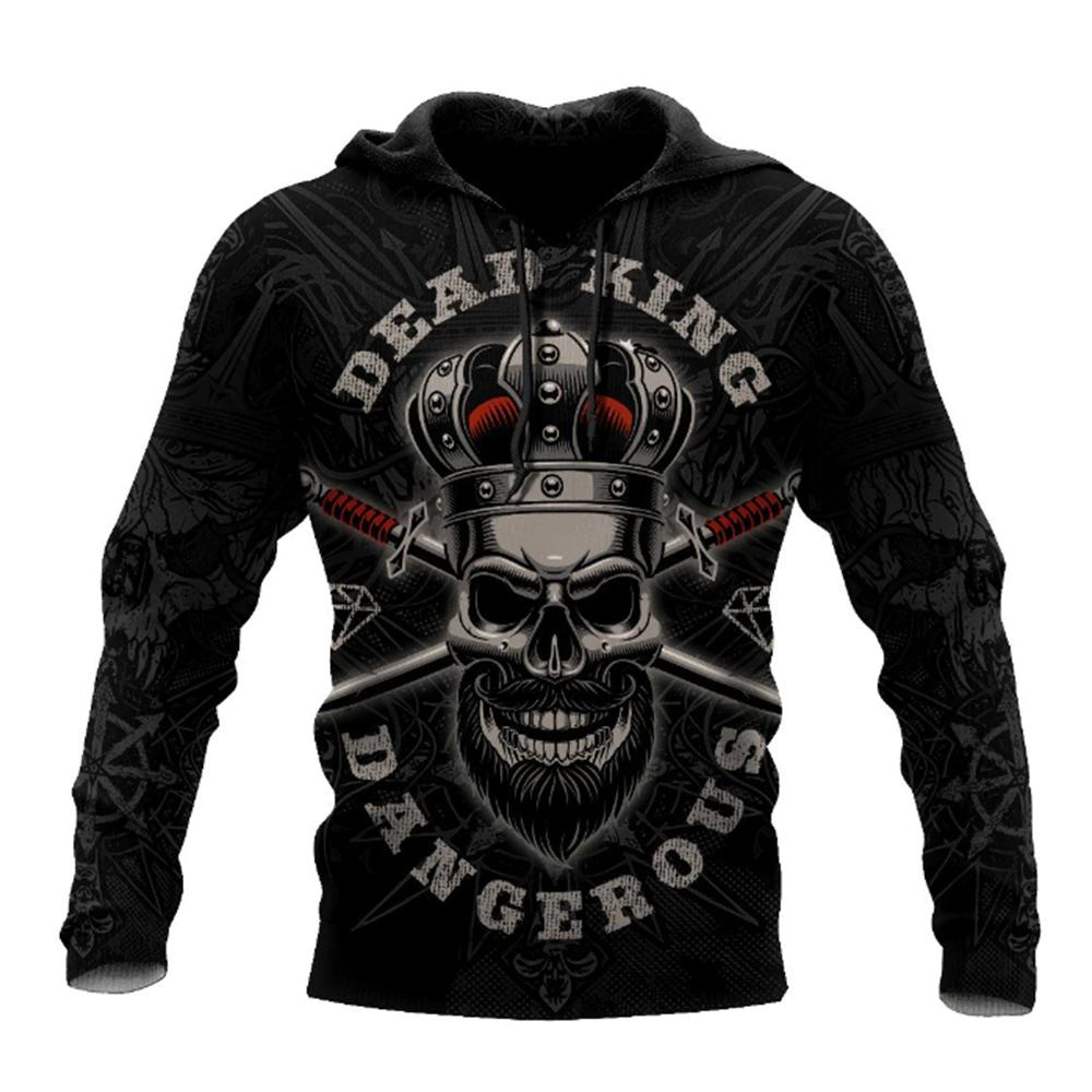 

Мужское худи с 3D-принтом лица черепа ужаса, одежда для весны и осени, модная повседневная уличная толстовка оверсайз для мужчин и женщин 6XL