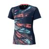 Short Sleeve Game Dynamotion Perfect for Club Navy Size S Women's Tennis/Badminton Shirt, Sweat-Wicking, Quick-Drying, Fit, Activities, Blue,