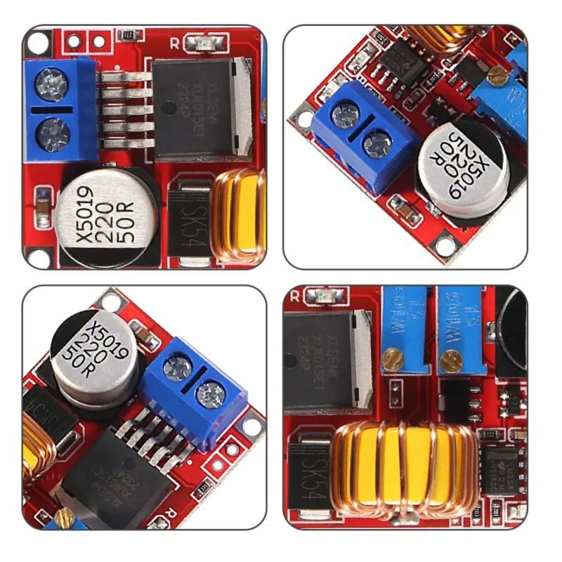 XL4015 5A DC To DC Power Converter 8-34V To 1.25-32V CC CV LED Driver Step Down Charging Board Lithium Charger Module