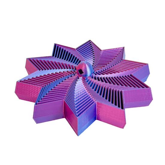 Stea Senzorială Extinsă Fidget Stea Spirală Rotativă Jucărie Fidget Turn Rotativ Stea Flexibilă cu Mâner pentru Reducerea Stresului Anxietății Jucărie de Birou pentru Acasă