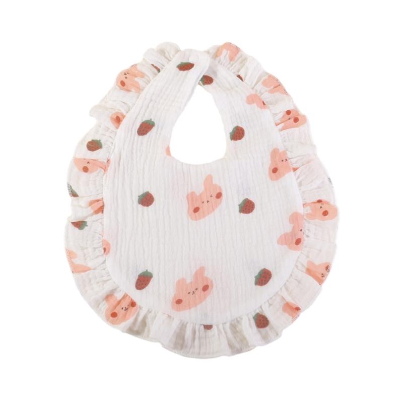 Lovely Baby Bibs Baby Drooling Bibs Cotton Bibs Unisex Baby Feeding Bibs Adjustable Teething Drooling Bibs 9x6-inch