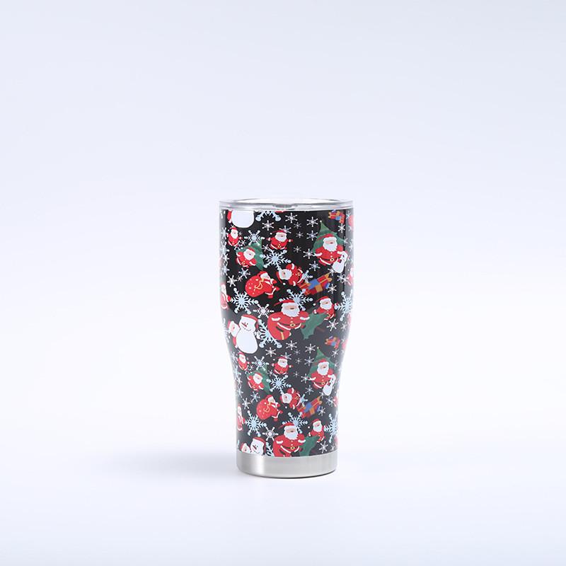 Santa Claus 3d Printing Large Capacity Insulated Cup Perfect For Travel And Gifts
