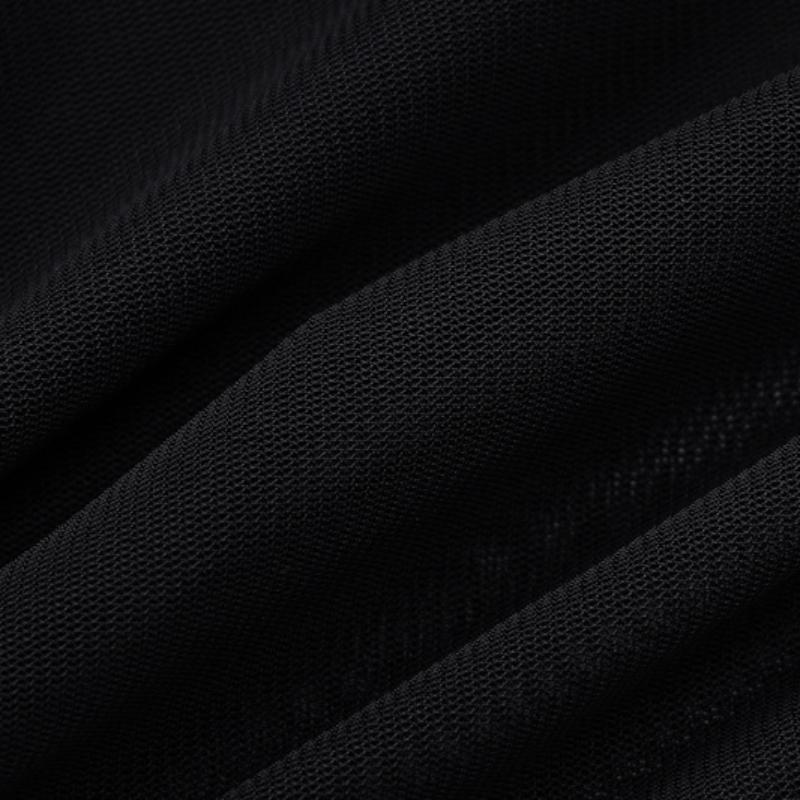 Y2K sexy Mesh-Perspektive-Spleißen hoch taillierter, langärmeliger, eng anliegender Overall für Damen im Frühling und Sommer