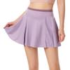 Lulu Sports Women's High Waist Pleated Yoga Skirt with Built-in Quick-Dry Shorts