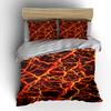 Fiery Lava Pattern Bedding Set Bedding Duvet Cover Set Duvet Cover Pillowcases Home Decor (1 * Duvet Cover 2 * Pillowcases, without duvet insert)