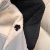 Men's Small Imitation Lambswool Fleece Stand Collar Cardigan Jacket