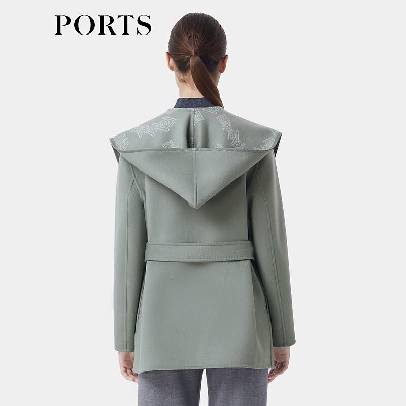 PORTS Women's Hooded Wool Blend Coat