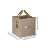 Poubelle pliante de camping, Organisateur grande capacité, Sac de rangement d'extérieur Kaki 28*28*29cm