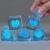 1/5Pcs Clear Ice Cube Squeeze Toy Glow-in-the-dark Love Heart Ice Cube Sensory Fidget Toy Anxiety Relief Stress Ball Valentine's Day Gift
