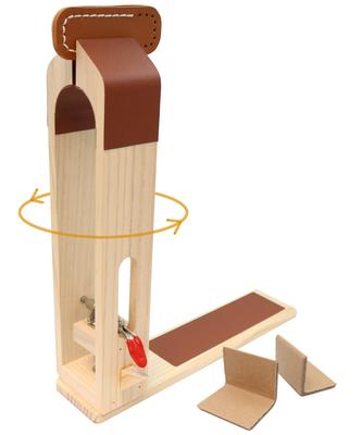 CHURACY Leathercraft Tool, Lacing Pony, Tabletop Wooden Leather Pony, Stitching Tree