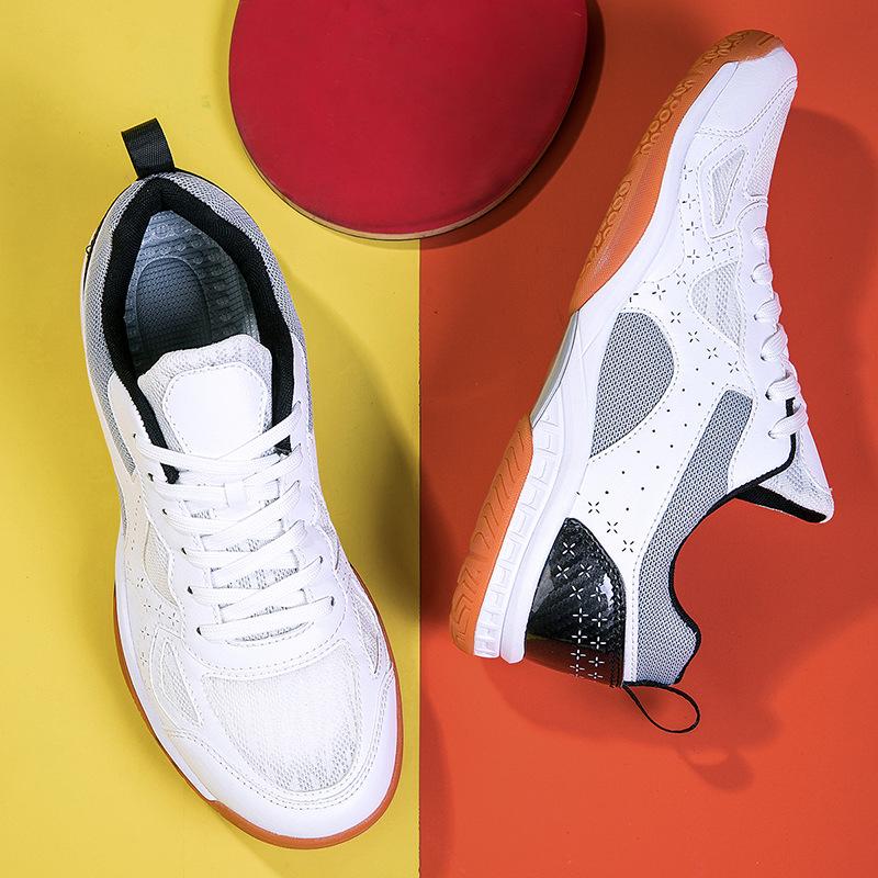 

Badminton shoes men s and women s breathable, non-slip and wear-resistant competition sports shoes, lightweight shock-absorbing mesh shoes 36