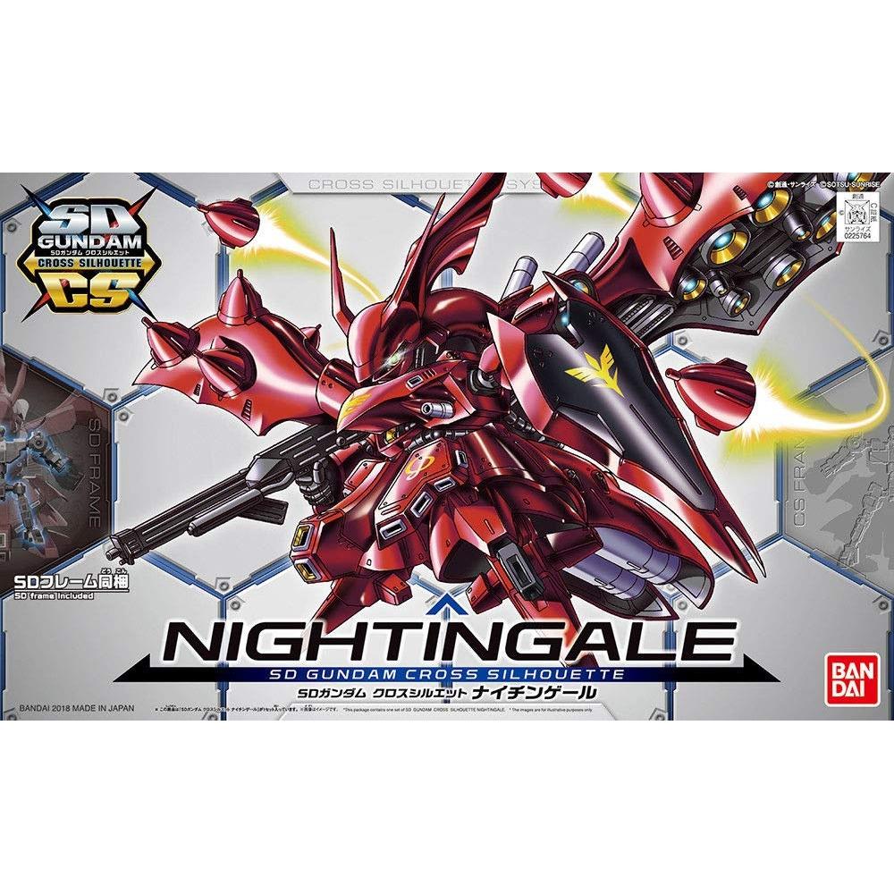 SD Gundam Cross Silhouette Nightingale Color-coded Plastic Model