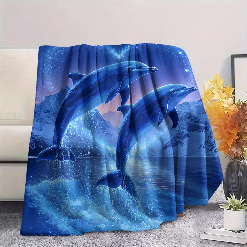 Flaneldecke mit Walmotiv, Hohe Qualität, Bequem für alle Jahreszeiten, Heimdekoration, Wärme und Komfort, Perfekt für Weihnachtsgeschenke