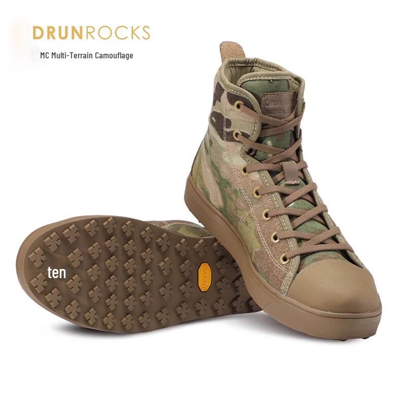 Junluoke Men s Mid-Top Tactical Canvas Boots EU 36