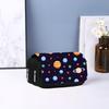 Pencil Case High Capacity Waterproof Double-layer Cartoon Flip Starry Sky Astronaut Pen Bag School
