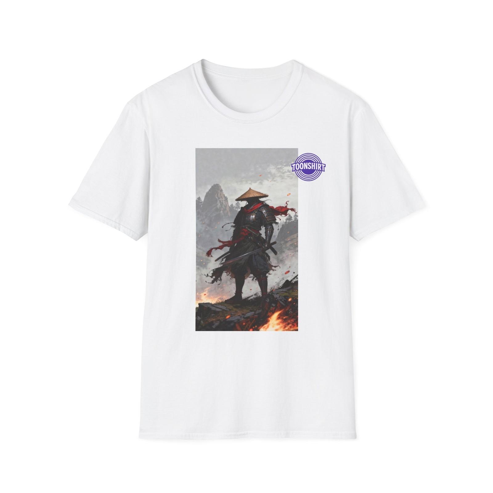 Epic Samurai Warrior Graphic T-Shirt S разноцветный