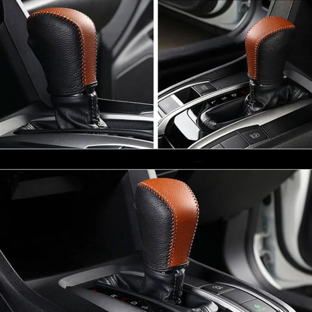 Car Gear Head Shift Knob Cover for Honda Civic X 10th 2016 2017 2018 2019 2020 2025 AT Gear Shift Collars Interior Accessories