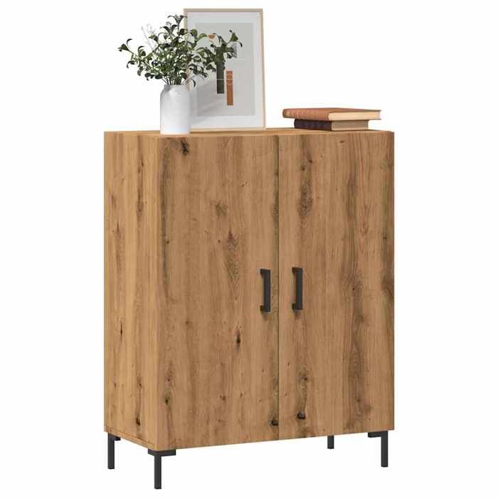 VidaXL Buffet chêne artisanal 69,5x34x90 cm bois d'ingénierie 857180
