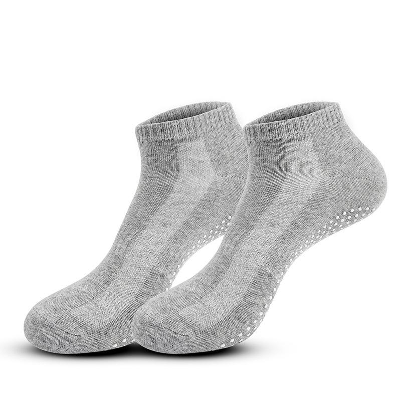 Men'S Dispensing Yoga Socks, Indoor Trampoline Socks, Floor Socks, Sweat-Absorbing Breathable Boat Socks, Boat Socks, Solid Color Non-Slip Socks