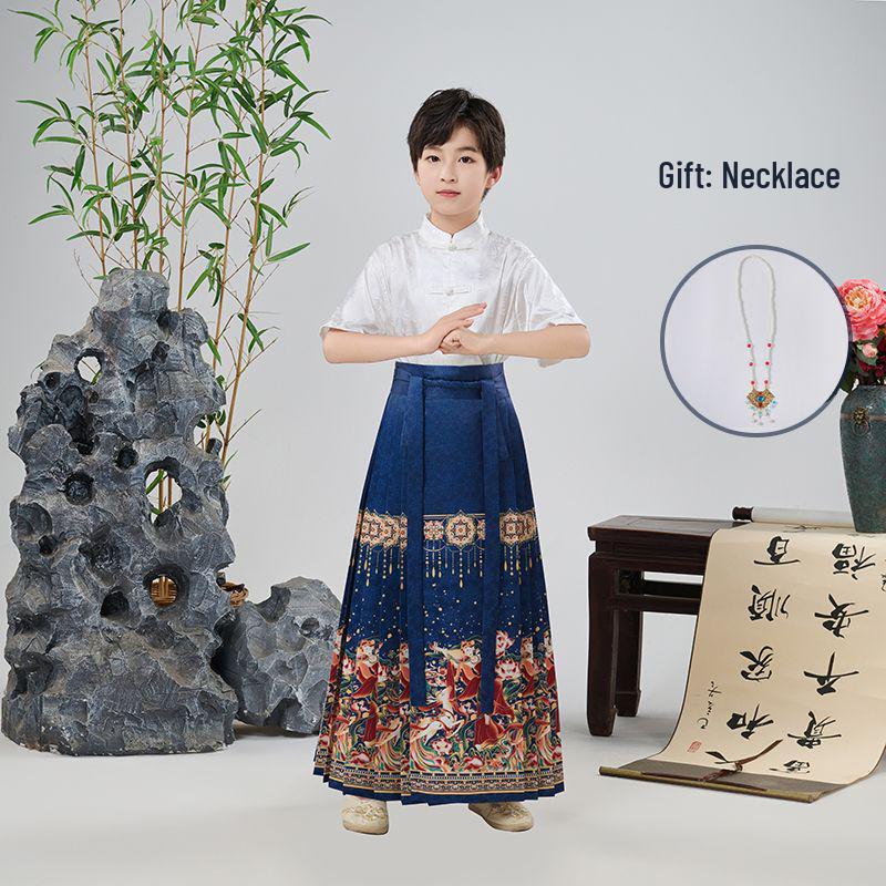 Ma Mian Skirt: New Chinese Style Hanfu Choir & Performance Costume for Girls