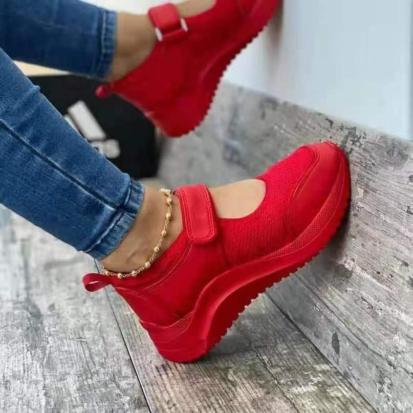 2026 Spring New Women's Sneakers Wedge Casual Ladies Running Shoes Female Platform Mesh Breathable Comfort Sport Tennis footwear