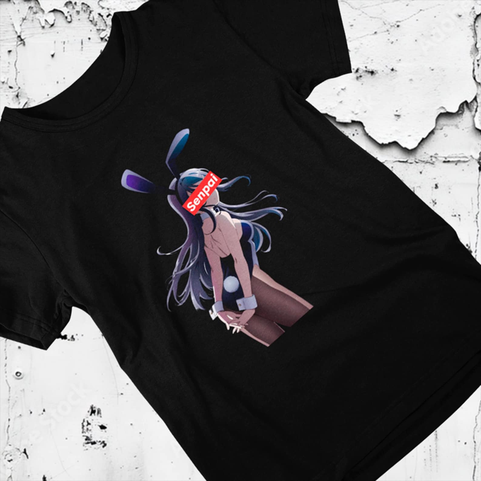 Bunny Girl Unisex T-shirt / Fire Style / Waifu Material / Mai Sakurajima / Bunny Girl Senpai Anime / Cute Manga Streetwear / Anime Gift M