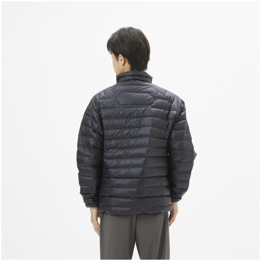 Mizuno Breath Thermo Reflection Gear Daunen Kälte B2MEB501 Jacke, Leichtgewicht, Wetter, Wattierung, Feuchtigkeitstransportierend, Wärmespeichernd, Herren, Schwarz,