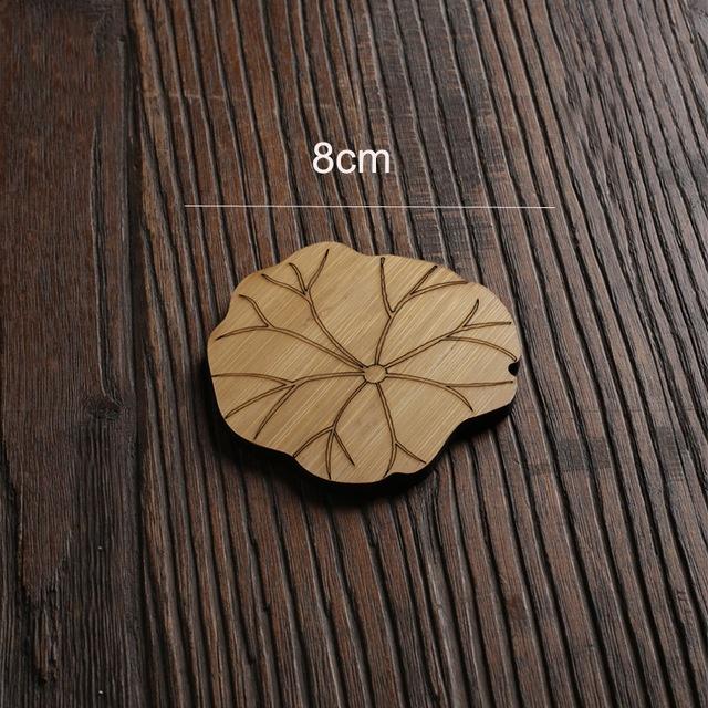 Wooden Round Cup Table Mat Tea Coffee Mug Placemat Home Decoration Kitchen Accessories