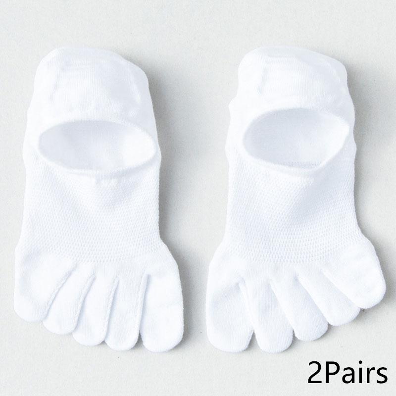 

Мужские летние нескользящие носки-лодочки, невидимые хлопковые носки с пятью пальцами, с разделенным носком, дышащие