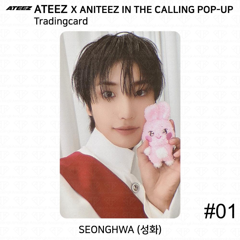 ATEEZ X ANITEEZ IN THE CALLING POP-UP Unitate Carte de Colecție MD KPOP K-POP Seonghwa