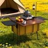 Outdoor camping folding table multi-functional camping box suitcase tea table balcony coffee table storage turnover box