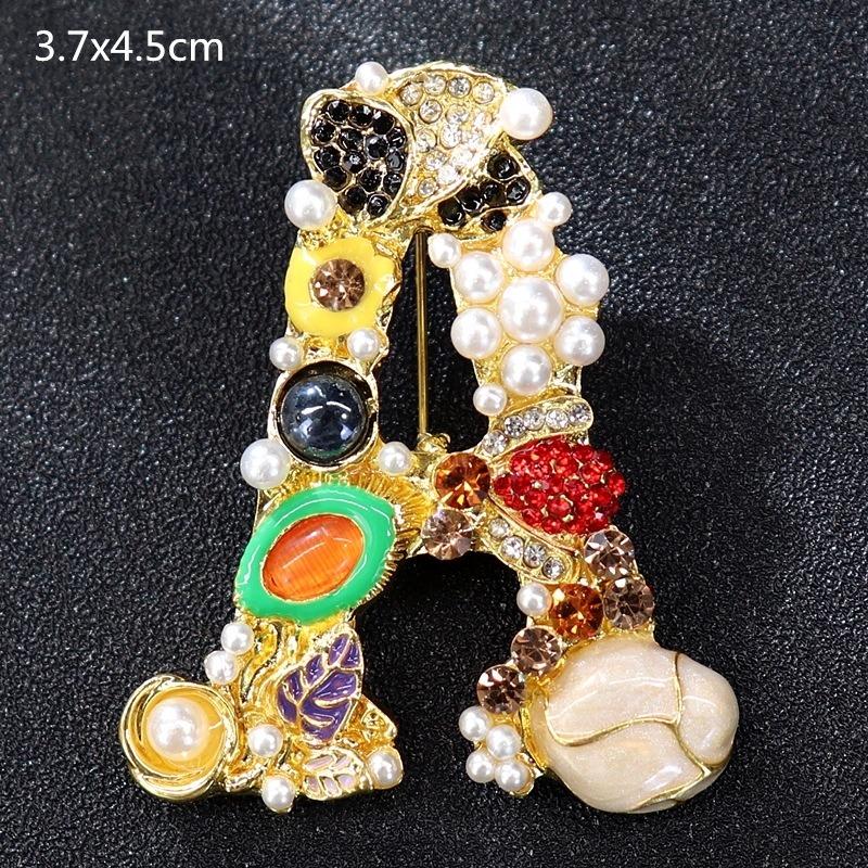 Genuine Professional Amasht Brooch Retro High-end Temperament Luxury Pearl Diamond Pin Women's Suit and Accessories