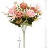 Artificial Silk Flower Bouquet Hydrangea European Style Camellia Rose Ball Chrysanthemum For Home Party Wedding Decoration