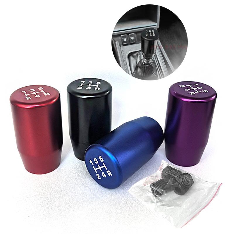 7cm Aluminum Alloy Universal 5 Speed Car Auto Gear Shift Knob For Manual Transmission Automatic Gear Level Universal фиолетовый