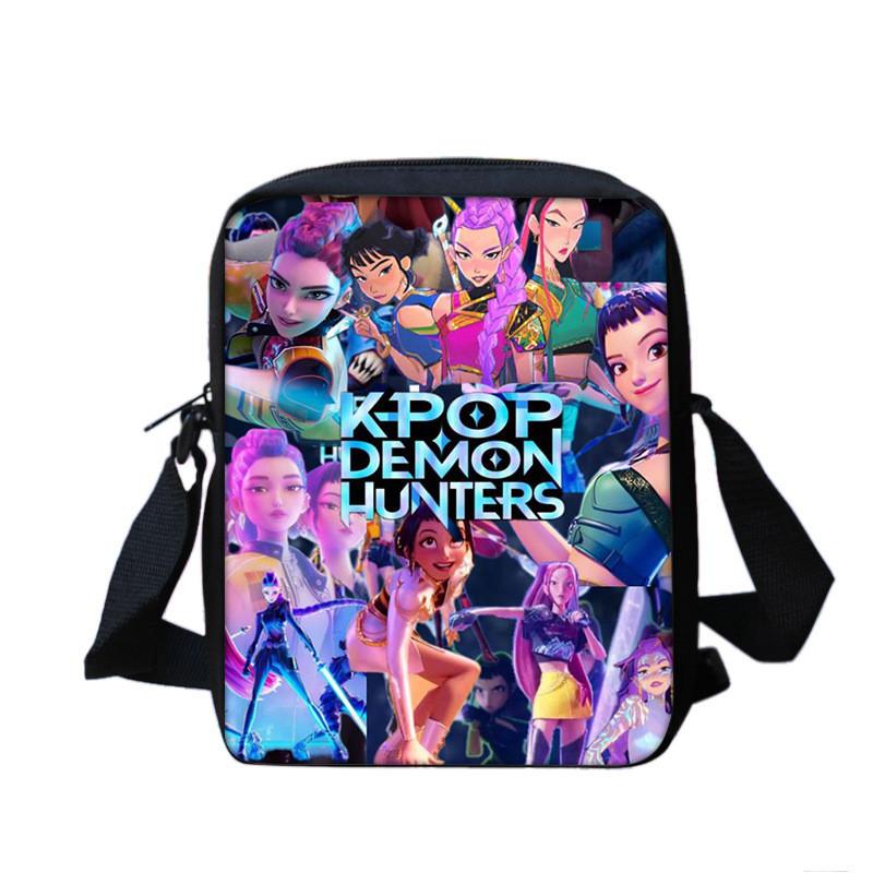 Kpop Demon Hunters Crossbody Tas Met Geprint Ontwerp Voor Middelbare Scholieren