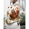Men's European and American Christmas theme hooded sweatshirt