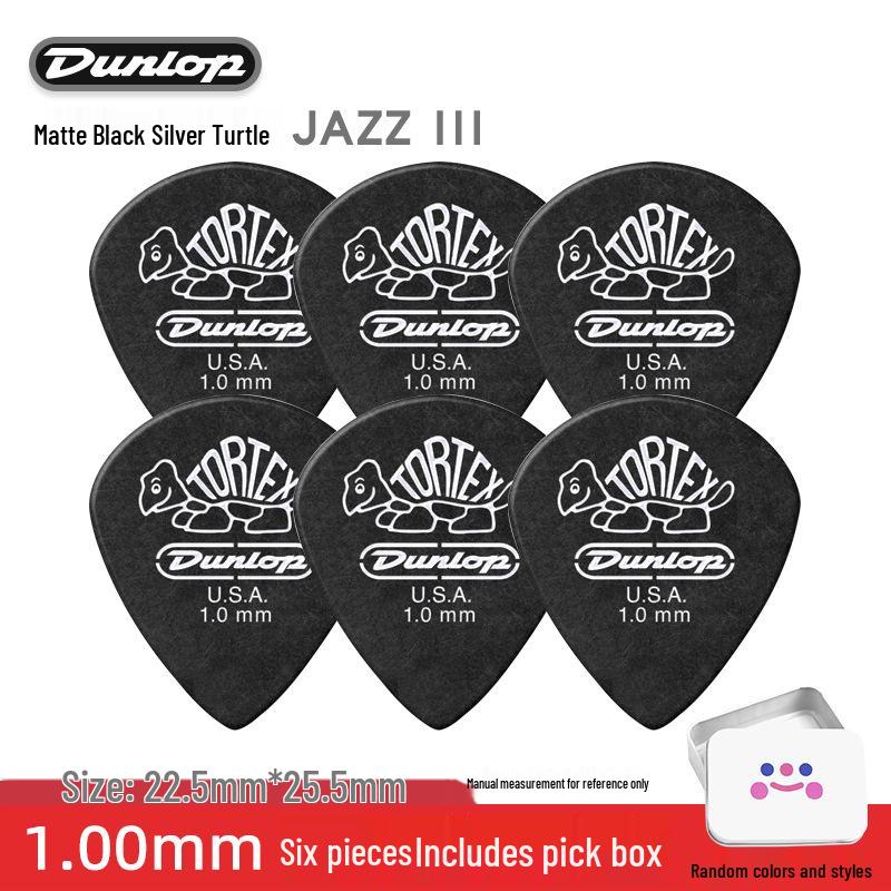 Dunlop Jazz3 Electric Guitar Pick - Genuine Small Turtle Jazz 3-Speed Bass Pick