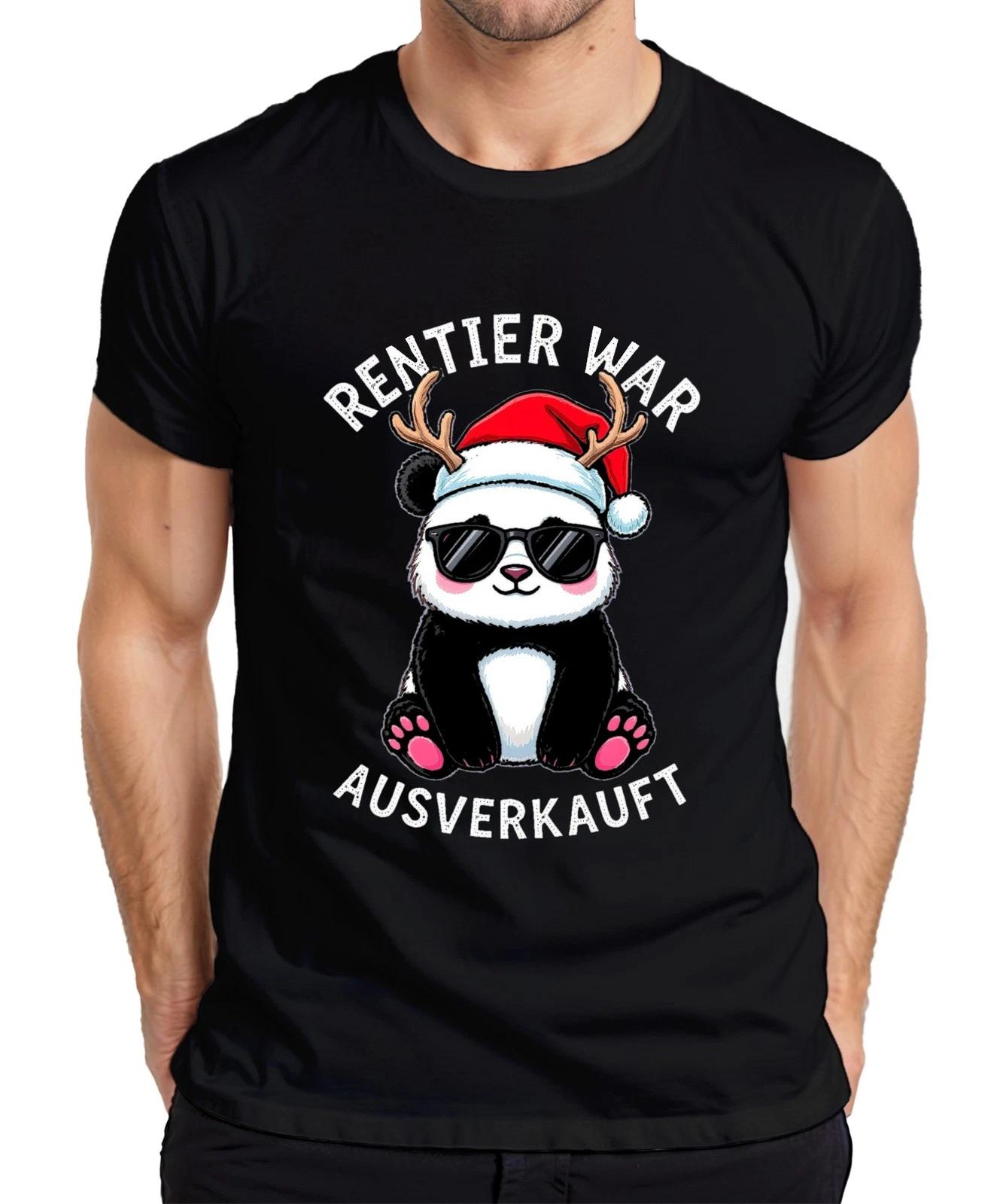 Rentier war ausverkauft Panda Sonnenbrille Weihnachten Lustig Herren T-Shirt XXXL