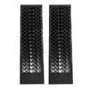 2pcs 4,400lbs Capacity Low Profile Car Ramps Plastic Automotive Ramp for Oil Change Maintenance Black