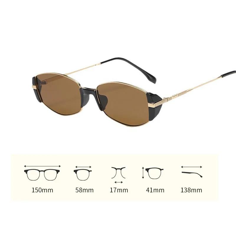 Unisex Luxury Design Sunglasses Fashion Trendy Small Oval Goggle Sunshades Men Women UV400 Driving Sports Sun Glasses