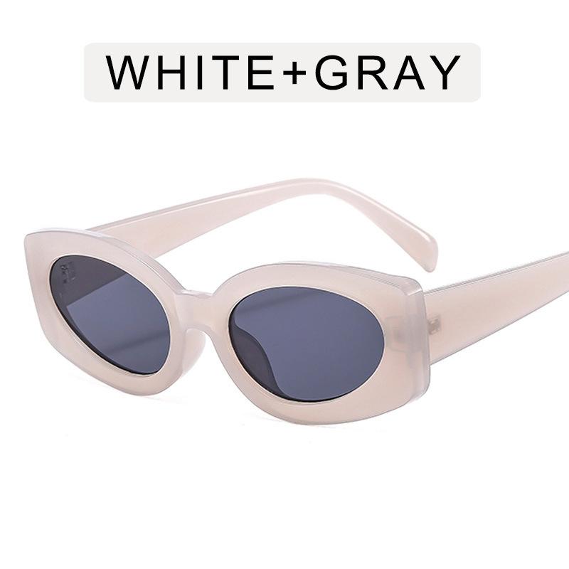 

New Fashion Sunglasses Women Candy Color Oval Shape UV400 Protection Sun glasses Woman Anti-glare Female Sunglass