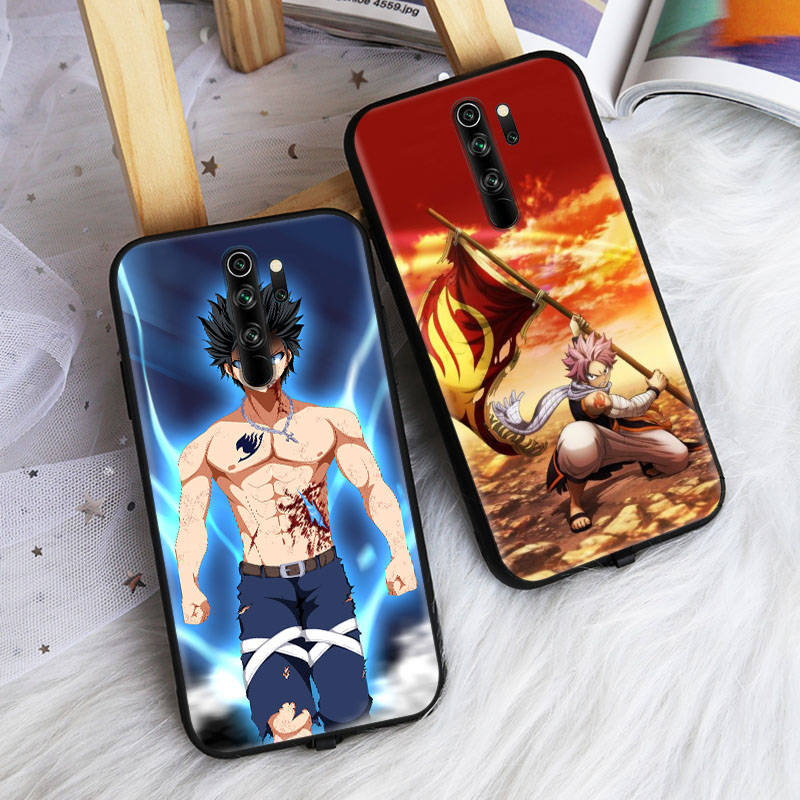 Black Case for OPPO Reno 8 6 5 4 Pro Plus Find X3 A17 A3 A31 A38 A40 A53 A54 A55 A74 A76 A78 A77 A80 A94 A95 A96 Lite W-64 Fairy Tail