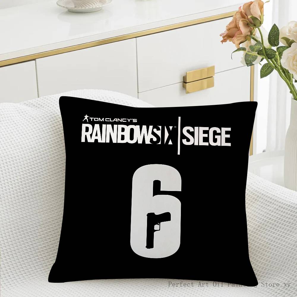 Poszewka na poduszkę Rainbow Six Siege Modna kwadratowa poszewka Sypialnia Sofa Pokój Ins Dekoracja Wypoczynek Poszewka na poduszkę
