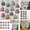 Ugly Themed Sweater Christmas Party Spiral Hang Ornaments Winter Festivities