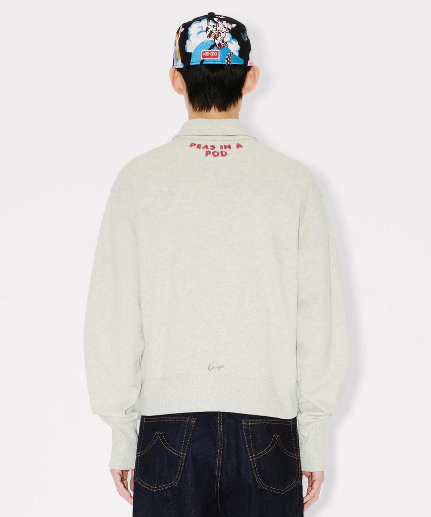 Kenzo Men'S Cartoon Embroidered Chapman Half Zip Sweatshirt_K265Amwc03Lgx