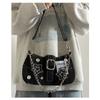 Fashion Women's Handbags Denim Stars Pattern Cool Girls Underarm Bag Canvas Female Small Shoulder Bags Chain Tote Bag