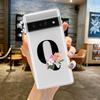 For Google Pixel 10 Pro 10A Phone Case Pixel 9 Pro XL Pixel 8 Pro 9A 8A 7A 7 6A 6 Pro Soft TPU Cover Flower Letters S